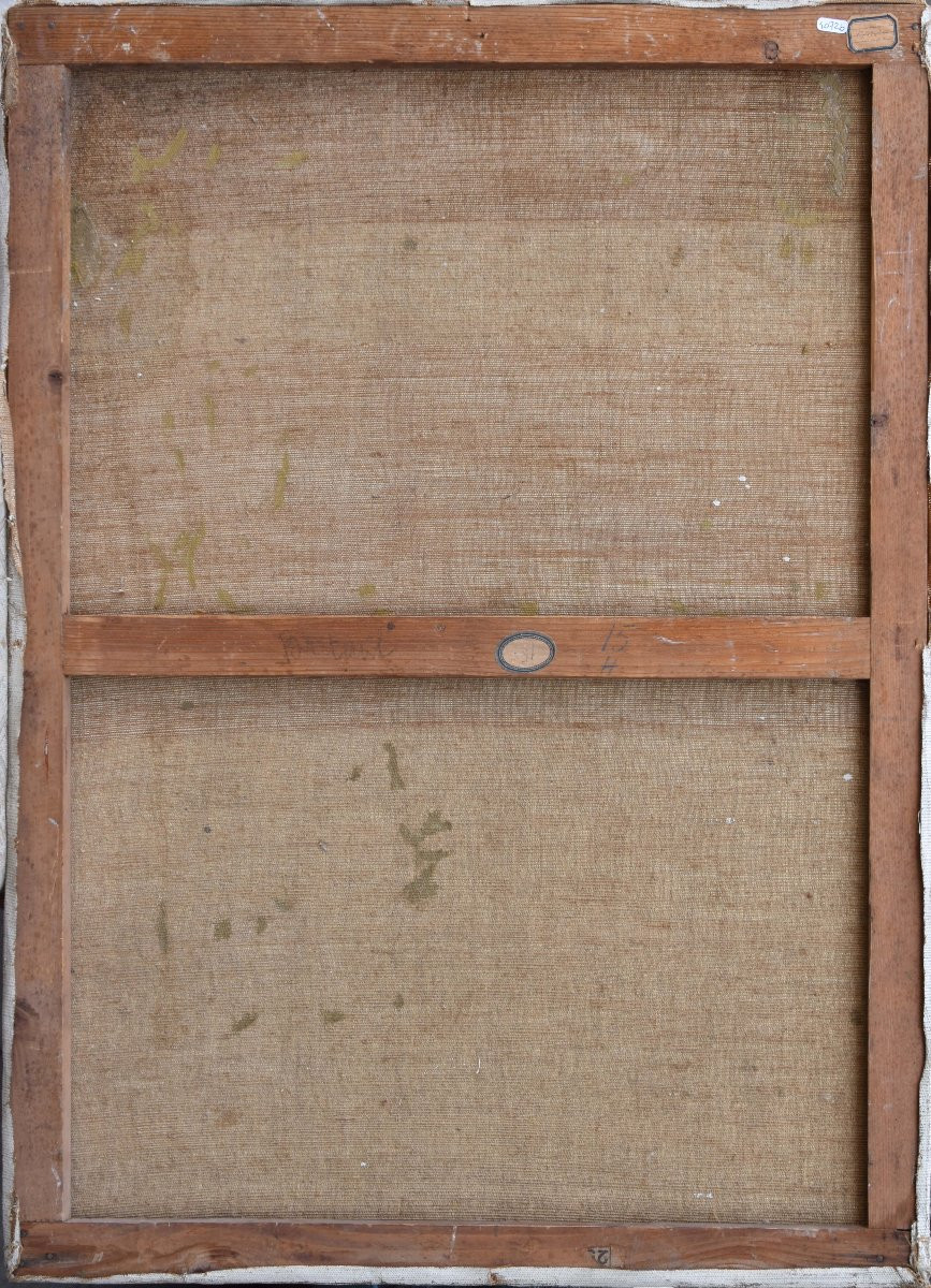 Georges Lucien GUYOT  "Rue à "Breteuil"" huile sur toile 81x60-photo-4